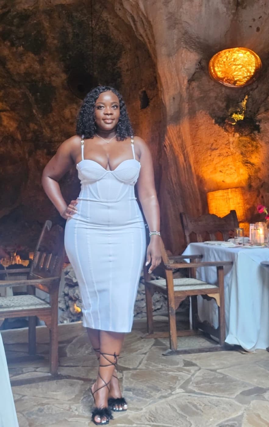 A Diaspora Roots and Routes guest ready for a special coastal dinner